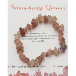 Bransoletka Kamień Strawberry Quartz - MF37875-O